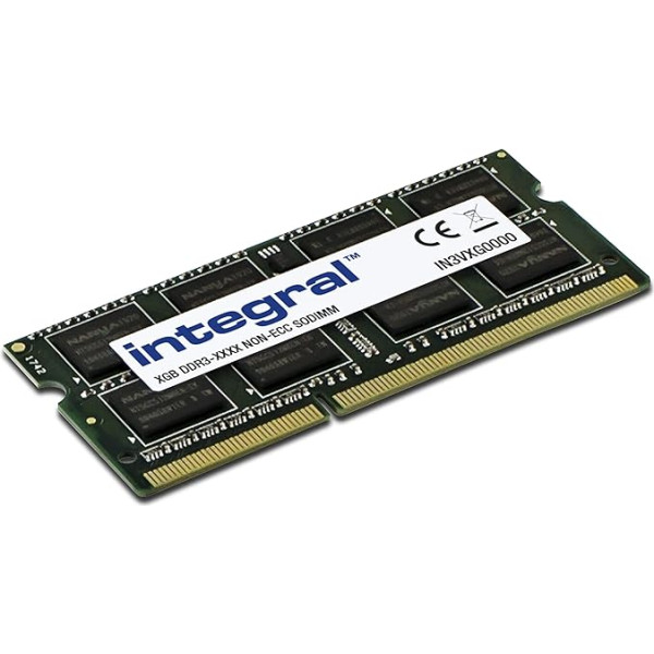 Integral Memory 8GB DDR3 RAM 1600MHz SODIMM klēpjdatoram/piezīmjdatoram PC3-12800, zaļa, IN3V8GNAJKILV