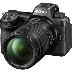 Nikon Z6III komplekts Z 24-200 mm 1:4-6.3VR (daļēji salikts CMOS sensors, 6k RAW video, līdz 120 kadriem sekundē, elektriskais skatu meklētājs (5,7 MP), monitora noliekšana un pagriešana, līdz -10 grādiem)