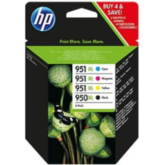 HP Hewlett Packard HP Nr. 950XL/951XL Tintenpatronen-Kombi-Multipack CMYK Ref. C2P43AE Iepakojums 4 113909