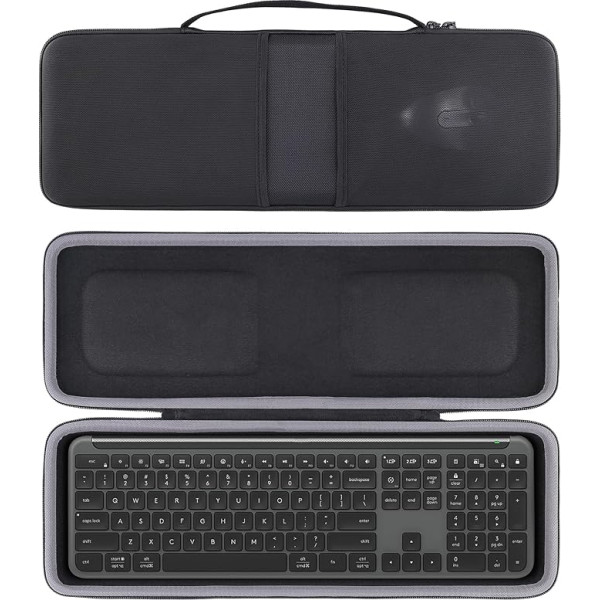 co2CREA Case Cietais ceļojuma aizsargvāciņš, kas saderīgs ar Logitech Signature Slim K950 bezvadu tastatūras un peles komplektu, tikai apvalks