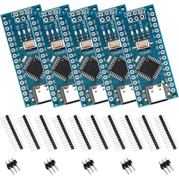 Binghe izstrādes plate ar mikroshēmu CH340 C tipa savienotājs 5V 16M 5 gab. iepakojumā