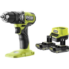 Ryobi 18v RPD18bL1-2C20S urbis ar 2 akumulatoriem 2Ah un ātro lādētāju