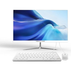 MECHAZER Z3 Desktop PC All-in-One 23,8 collu Intel N5095 Windows 11 Pro, 8GB DDR3, 512GB M.2 SSD, 2.4G/5.0G WiFi Bluetooth (bez QWERTY tastatūras un peles)