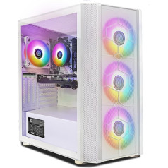 STGsivir spēļu galddators, Radeon RX 5500 XT 8GB GDDR6, 10. paaudzes G5905 3,5 GHz, 16 GB RAM, 512 GB SSD, WiFi, BT 5.0, RGB ventilators x 4, W11H64