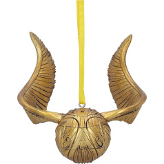 Nemesis Now Harry Potter Zelta snitch Quidditch dzimšanas dienas ornaments, oficiāli licencēts produkts, zelta krāsā, B5623T1, viens izmērs