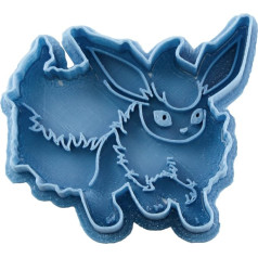 Cuticuter Flareon Pokemon sīkfailu griezējs, zils, 8 x 7 x 1,5 cm