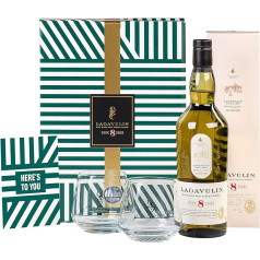 Lagavulin 8 Jahre | Single Malt Scotch Whisky | Hervorragendes, aromatisches Produkt im hochwertigen Geschenkset | handgefertigt aus Islay | 48% vol | 700ml Einzelflasche |