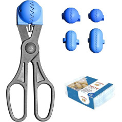 Croquetera Pack- Utensilio Multi-Purpose Blue - 4 maināmas veidnes masai + 20 paplātes saglabāšanai - 100% spāņu: Patentēts un ražots Spānijā