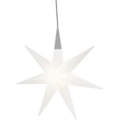 8 sezonu dizains Shining Glory Star LED Ziemassvētku zvaigzne (70 cm, balta) ar krāsu mainītāju (15 krāsas), ar spuldzīti, karājas zvaigzne XXL, izgaismota Ziemassvētku dekorācija, izmantošanai iekštelpās un ārpus telpām