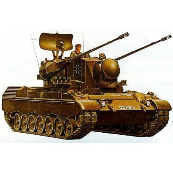 Plastmasas modelis flakpanzer gepard 1/35