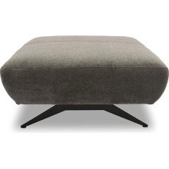 Domo. Collection Milano Ottoman sānu taburete Modernā taburete 132 x 83 x 44 cm (platums x dziļums x augstums) Antracīts