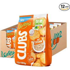 Lorenz Snack World Clubs sezama, 12 gab. (12 x 180 g)