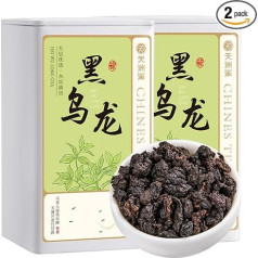 Premium Black Oolong tēja, Oolong tēja ar grauzdēšanu kokogļu oglēs, 500g (250 * 2), smaržīga tējas garša