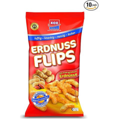 XOX zemesriekstu flipsi, 10 gabaliņu iepakojums (10 x 200 g)