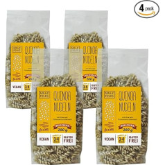 Mill & Folks Quinoa Fusilli makaroni, 4 x 200 g, vegāni un bez lipekļa