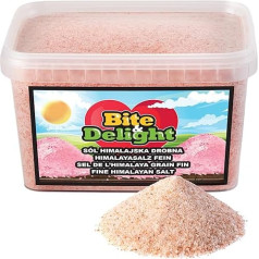 Bite & Delight Fine Himalayan Salt - Rich in Minerals - Unrefined - No Preservatives - Natural Salt - For Gourmets - 100% Vegan Table Salt - Rock Salt - Salt Mountains - 1.5 kg