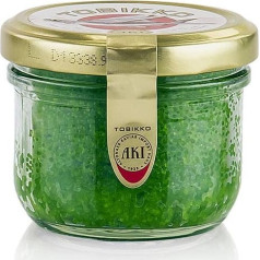 AKI Original Tobiko peldošo zivju ikri, zaļi, ar vasabi, 90 g