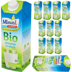 Minus H-piens 1,5% bez laktozes 1000 ml x 12 gab.