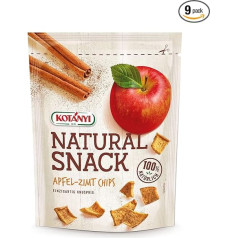 Kotanyi Apple Cinnamon Chips | Žāvētu ābolu gabaliņi ar kanēli, 100% dabīgi, 9 gabaliņi (9 x 40 g)