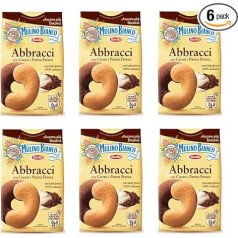 6 x Mulino Bianco Biscuits Abbracci 350 g Itālija Cepumi Cepumi Cake Brioche