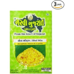 Garvi Gujarat - Pufēto rīsu maisījums ar garšvielām (Bhel) - 3 x 285g