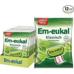 Em-Eukal Classic pilieni pret klepu ar cukuru, 150 g (12 gab.)