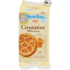 60 x Mulino Bianco Cake Crostatina Albicocca Aprikožu Brioche cepumi 40 g Sīkfaili