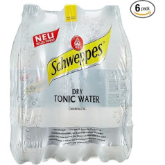 Schweppes Dry Tonic Water 6 x 1,25 l vienreizlietojamais ūdens