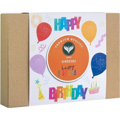 Azafran Happy Birthday Spice Box dāvanu kaste ar 4 izvēlētiem garšvielu maisījumiem