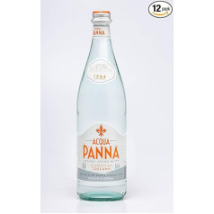 Acqua Panna dabīgais avota ūdens, 750 ml glāze, 12 pudeles