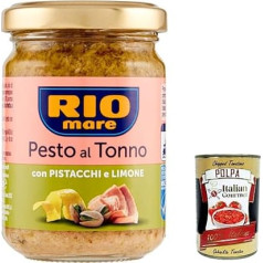 12 x Rio Mare tunzivju pesto mērce ar pistācijām un citronu 130 g + Itālijas gardēžu mīkstums 400 g