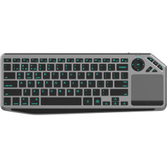 Bezvadu tastatūra bt/rf 2.4ghz touchpad rezultātā