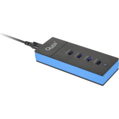 4xUSB uzlādes sloksne ar QC ātrās uzlādes funkciju