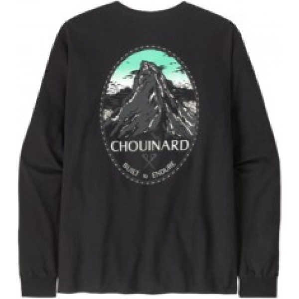 Patagonia krekls CHOUINARD Crest Ringer Responsibili-Tee LS M XL Black