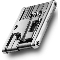 PRO BIKE TOOL 17 in 1 Multitool velosipēda instrumentu komplekts ceļošanai - uzticams, kompakts, viegls - velosipēda instrumentu komplekts šosejas un kalnu velosipēdiem - nerūsējošā tērauda, nerūsējošais, nerūsējošais, ar maisiņu