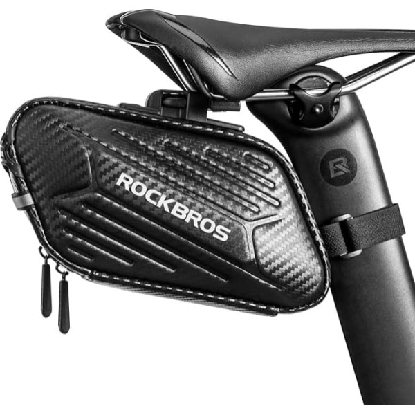 ROCKBROS Velosipēda sēdekļa soma Velosipēda sēdekļa soma MTB ceļa velosipēdam Saliekamais velosipēds Ūdensizturīgs pret skrāpējumiem Aptuveni 1,5 L