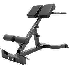 GNBOW Romiešu krēsls Salokāms muguras pagarināšanas mašīna Hyperextension Bench Regulējams vingrošanas aprīkojums mājas sporta zālei