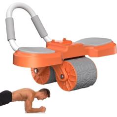 HgbfMij Abdominal Exercise Roller, Abdominal Rebound Wheel, regulējams pārnēsājams Abdominal Training Device, Abdominal Wheel - izturīgs, kompakts Core Training Device, Abdominal Trainer for Arms, Chest, Back,