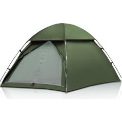 Forceatt Tent 2 Person Camping Tent, 3 sezonų kupolinė palapinė, itin lengva, mažo dydžio, greitai surenkama, palapinė, skirta žygiams, stovyklavimui, lauke