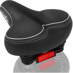 Velosipēda sēdeklis, ergonomisks, amortizējošs un elpojošs velosipēda sēdeklis, īpaši plats un ērts velosipēda spilventiņš vīriešiem un sievietēm, ceļa velosipēda pilsētas MTB velosipēda sēdeklis