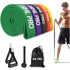 Five resistance bands for effective training. These durable exercise bands offer versatile uses for fitness, yoga, strength training and physiotherapy