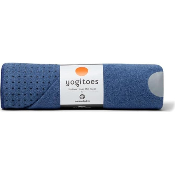 Yogitoes Jogas paklājiņš - viegls, ātri žūstošs mikrošķiedras dvielis ar neslīdēšanas tehnoloģiju, piemērots karstajai jogai, vinjasa un spēka jogai, 180 cm, mēness