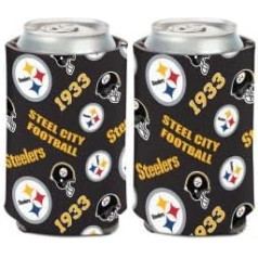 Pittsburgh Steelers Scatterprint 12oz Can Cooler