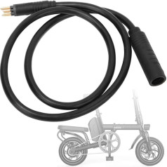 Keen So E-Bike Extension Cable, 9 Pin Waterproof Wheel Motor Extension Cable for E-Bike, Female to Male, E-Bike Accessories(1.5x600mm)