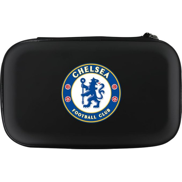 FOCO Oficiāli licencēts Chelsea futbola kluba futbola šautriņu futrālis The Blues glabāšanas maksts pieejams vairākos dizainos melns bagāžas komplekts, melns, Bagāžas komplekts