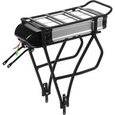 SEASON Pannier Rack Ebike akumulators - 36 V 13 Ah 14,5 Ah 15,6 Ah 16 Ah 17,4 Ah litija jonu akumulators elektrovelosipēdam 1000 W 750 W 500 W 350 W (ar lādētāju)