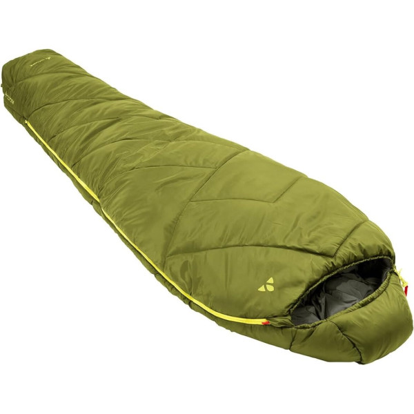 VAUDE Sioux 800 II Mumija guļammaiss Zils elpojošs 3 sezonu guļammaiss 2°C - 8°C, kompakts sintētiskās šķiedras guļammaiss 220 x 80 cm, aizdares aizdare, piemērots kempingiem telpās un ārpus telpām