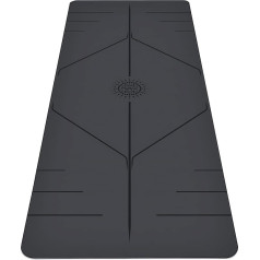 Plyopic Ultra-Grip Pro Yoga Mat - nepārspējama neslīdoša veiktspēja Ērta un sviedru izturīga izlīdzināšanas līnija jogai, jogai, jogai, pilatesam, apmācībai, treniņiem, bikram un karstajai jogai