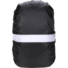 HESHUYAN Regenschutz Rucksack Regulējama ūdensnecaurlaidīga putekļu necaurlaidīga mugursoma soma lietus pārvalks ārā Viegls svars lietus pierādījums atspulgs mugursoma pārvalks mugursoma Regenschutz(Noir)