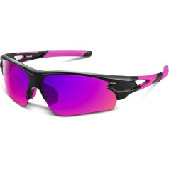 Bea Cool sporta saulesbrilles vīriešiem, polarizētas sporta brilles ar UV400 aizsardzību, tri-acetāta celulozes (TAC) sporta saulesbrilles, polikarbonāta (PC) rāmis riteņbraukšanai, skriešanai, āra aktivitātēm